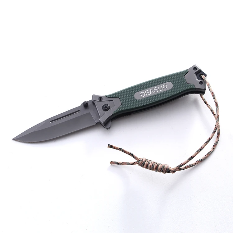Green G10 with stainless steel handle knifes survival knife camping pocket knife