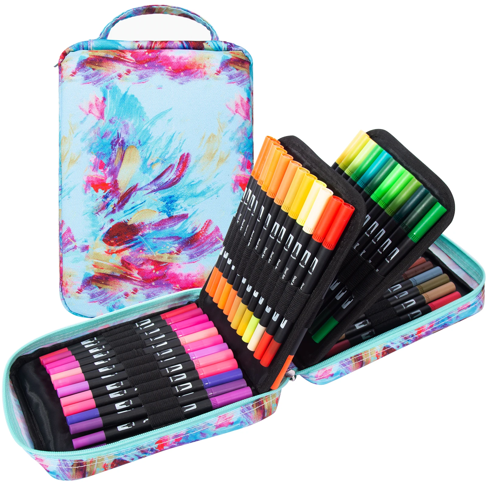 Fine Point and Brush Tip 72colors  Dual Brush Marker Pens