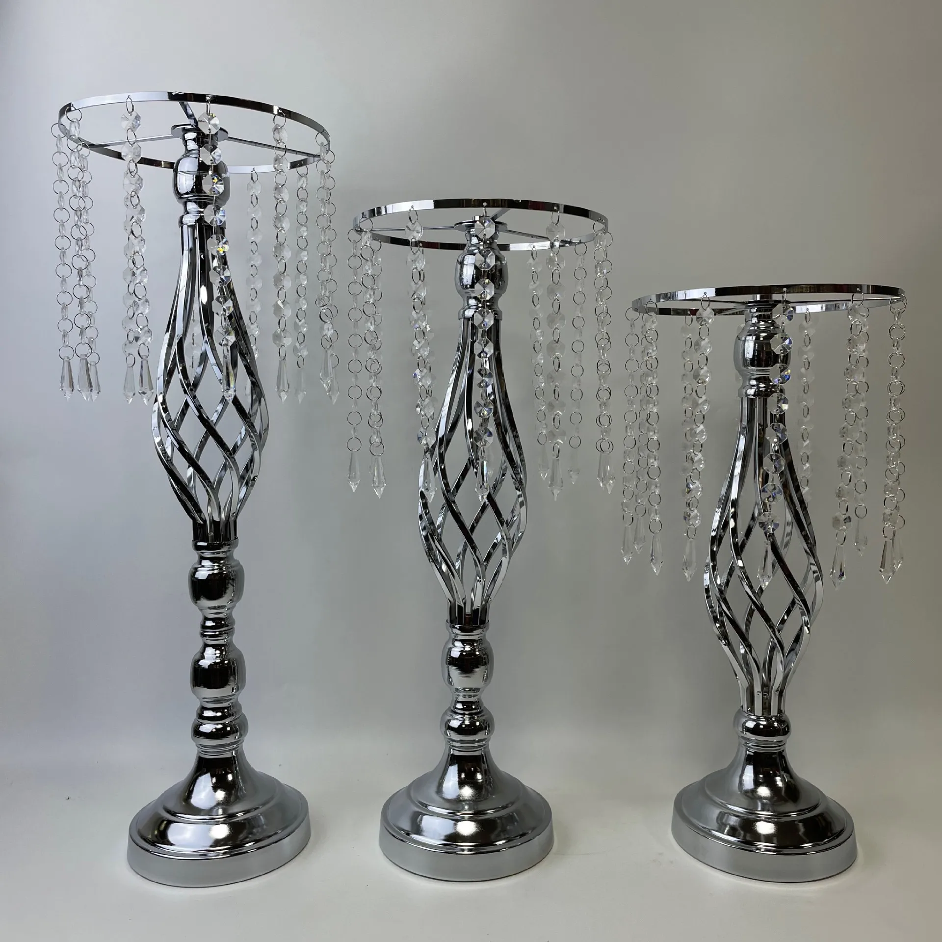 Wedding props Table flower crystal candlestick Fried Dough Twists decorations Western tabletop decoration Plating guide
