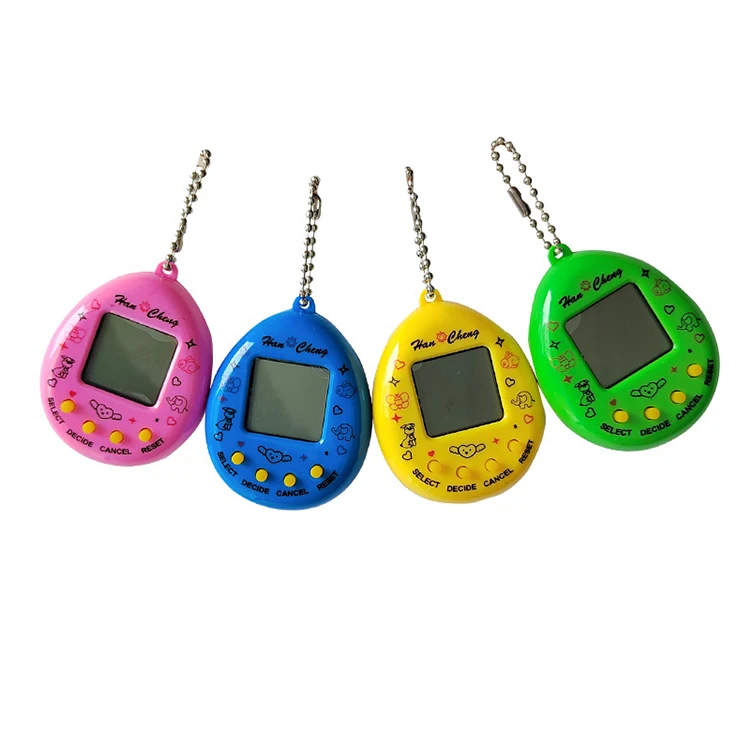 Luxury High Quality Peach Heart Transparent Electronic Nurturing Pet Machine Interactive Mini Virtual Pet Game Machine