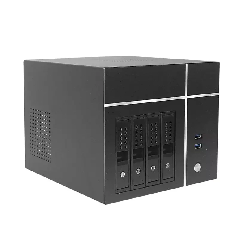 4U Hot Swap 4Bay Server Case Mini Itx Network Attached Storage Nas Server Case