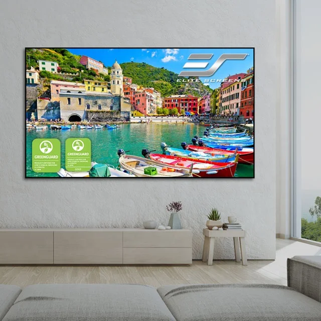 Sell well UST Narrow Frame Projection Screen With PET ALR CLR 16:9 Projector Screen 120 inch