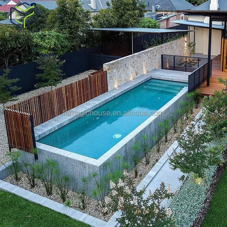 Magic House Prefab house design shipping container swimming pool cost for sale