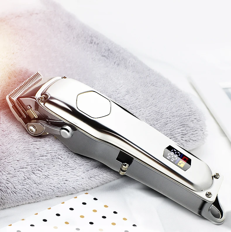 Professional Home Hair Clipper Kit Rechargeable Wireless Hair Cutting LCD Display Cordless Salon Men Electric Hair Trimmer