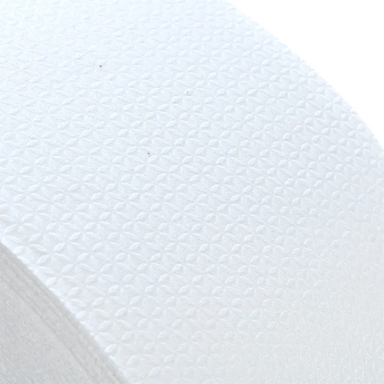 Snowflake pattern texture skin friendly soft bioidegradable nonwoven facial napkin fabric for wet tissue making