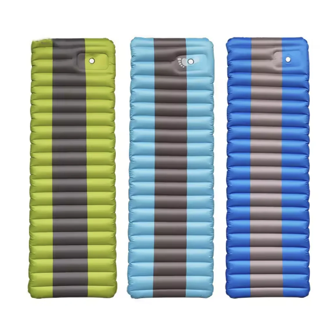 SOLO WILD ultralight folding fishing tpu sleeping mattress roll up mat lightweight air inflatable camping pad with built in pump