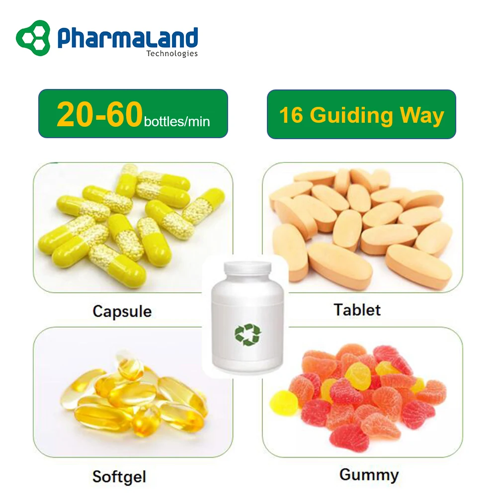 PPL-16S 16 Channel Pharmaceutical Pill Capsule Tablet Counting And Bottle Filling Machine