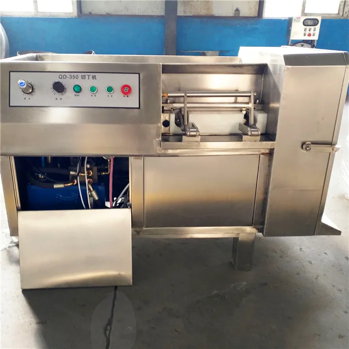 High efficiency automatic frozen meat dicer cube cutting machine meat dicer machine cubes