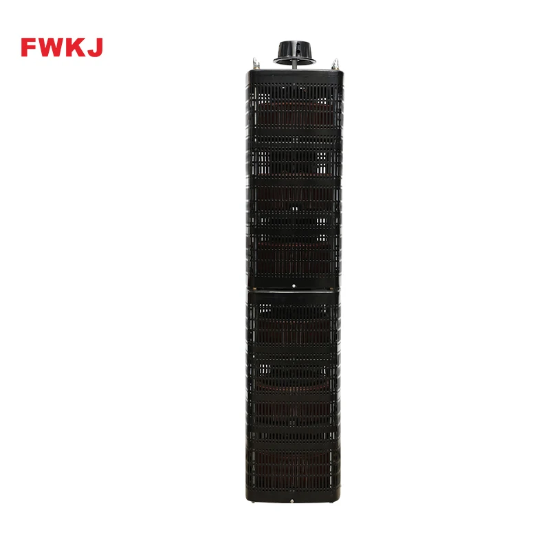 Black Color FWKJ TSGC2 60KVA three phase Variac transformer 380V ac automatic voltage regulator
