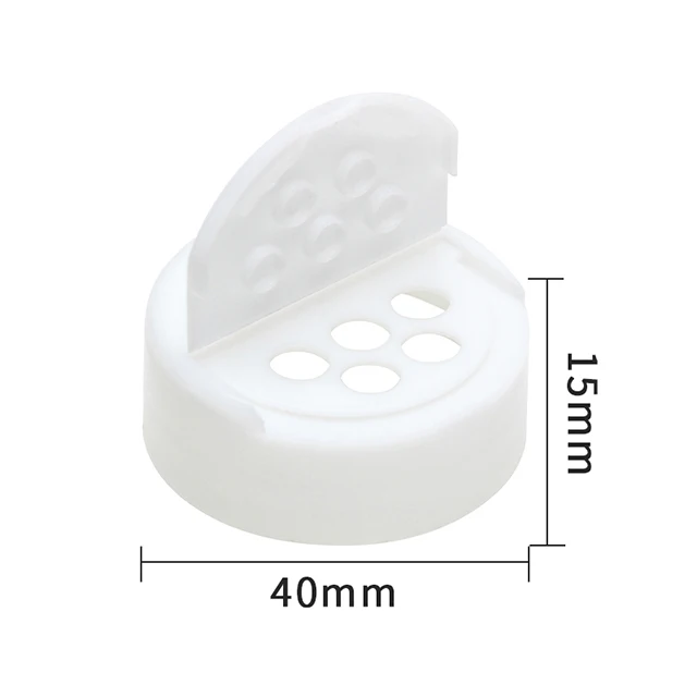 Hot Sale PP Plastic 38mm Flip Butterfly Lid Double Open For Seasoning Shaker Pepper Salt Shaker