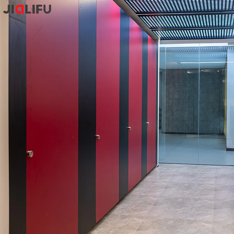 Jialifu Commercial Waterproof HPL compact laminate Board Toilet Cubicle