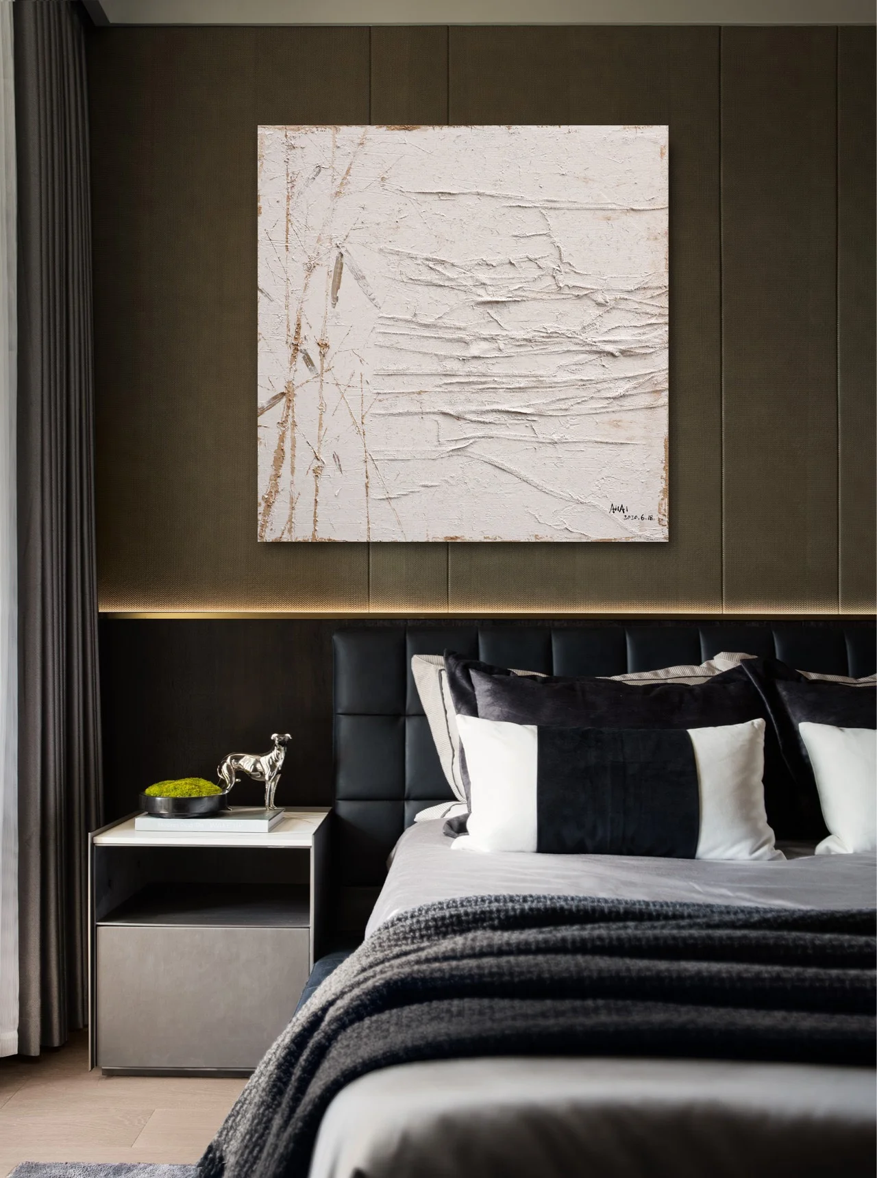 Calendar decorative painting aisle entry hallway fantasy hallway modern minimalist abstract creative hanging wall art