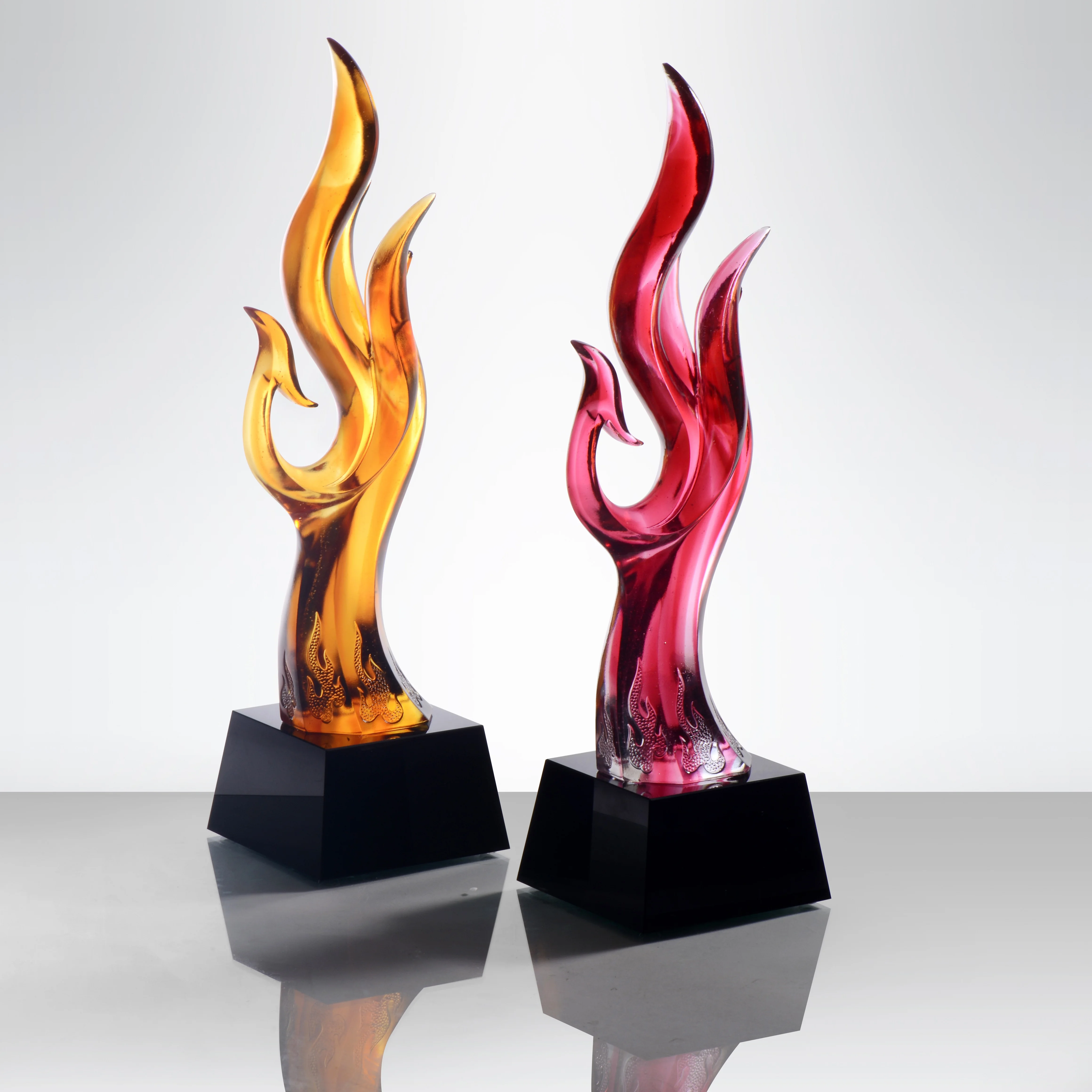 Best-Selling Custom Phoenix style K9 Crystal Crafts Trophy Custom Business Gift The High-Grade Crystal Glass Trophy