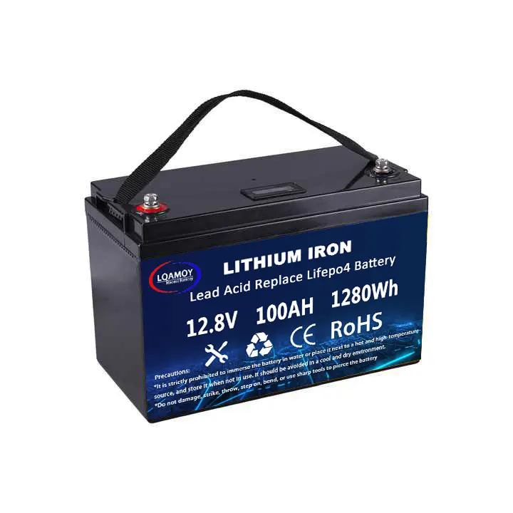 Lifepo4 Lithium Iron Phosphate Battery Pack 12v 100ah With Bms For Rv Electric Car Scooter Motorcycle Boat Deep Cycle Life