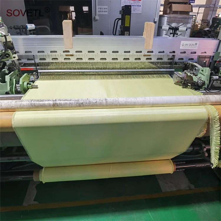 Aramid Fabric 200, 240, 400gsm High Strength Temperature Resistant Reinforced Kevlars Para Aramid Woven Fabric for industry