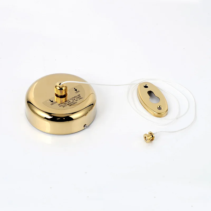 golden Stainless Steel Retractable Washing Line Indoor Outdoor Laundry Hanging Dryer Organizer Drying Hanger Rack Rope