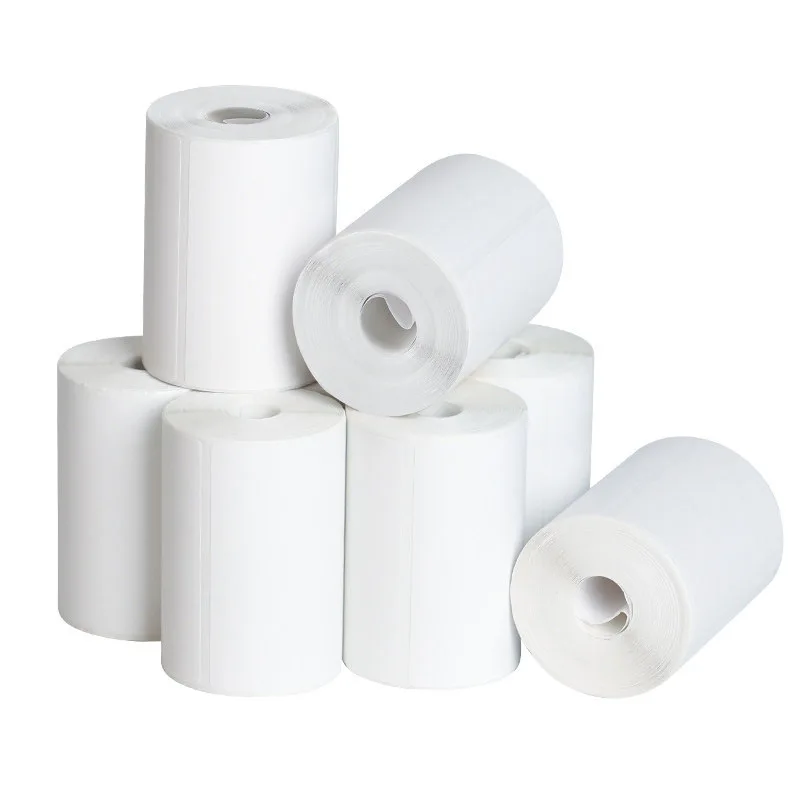 Warehouse Logistics Blank Self-Adhesive Thermal Barcode Label 50*30mm UPC Direct Thermal Waterproof Sticker Label for Packaging