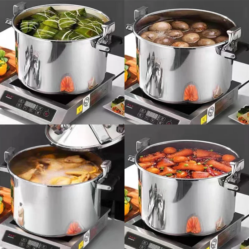 2024 New Design Industrial High Pressure Cooker Stainless Steel Quick Pot Pressure Canner and Cooker