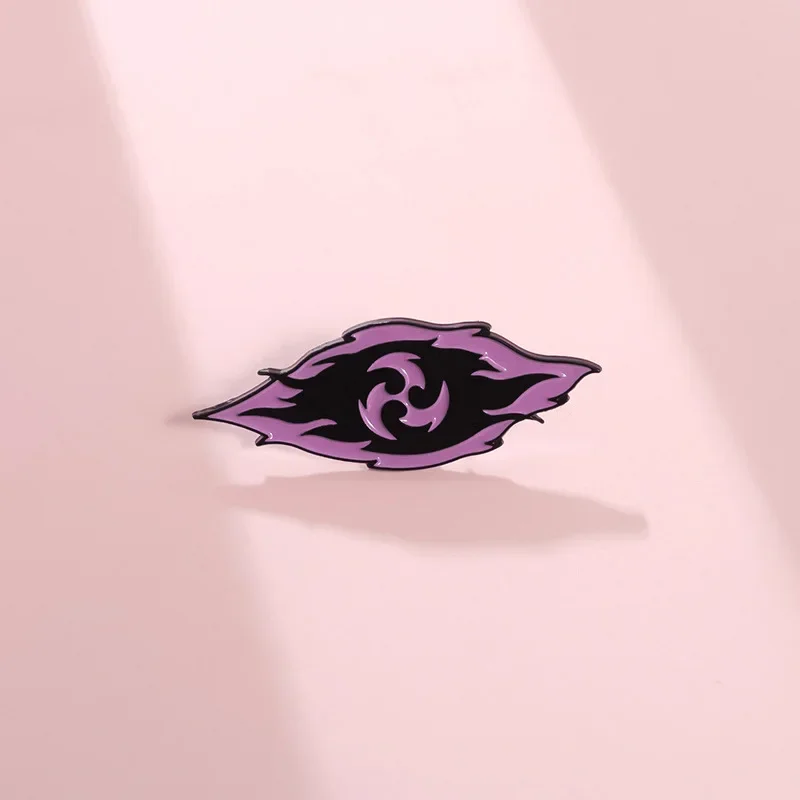 Anime Game Character Enamel Pins Cartoon Figure Eyes Metal Brooches Backpack Lapel Badge Jewelry Gift forFans Friends Wholesale