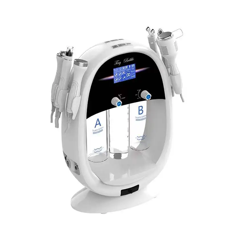 6 in 1 Dermabrasion Face Lifting Skin Care Facial Rejuvenation Microdermabrasion Water Multipolar Beauty Machine