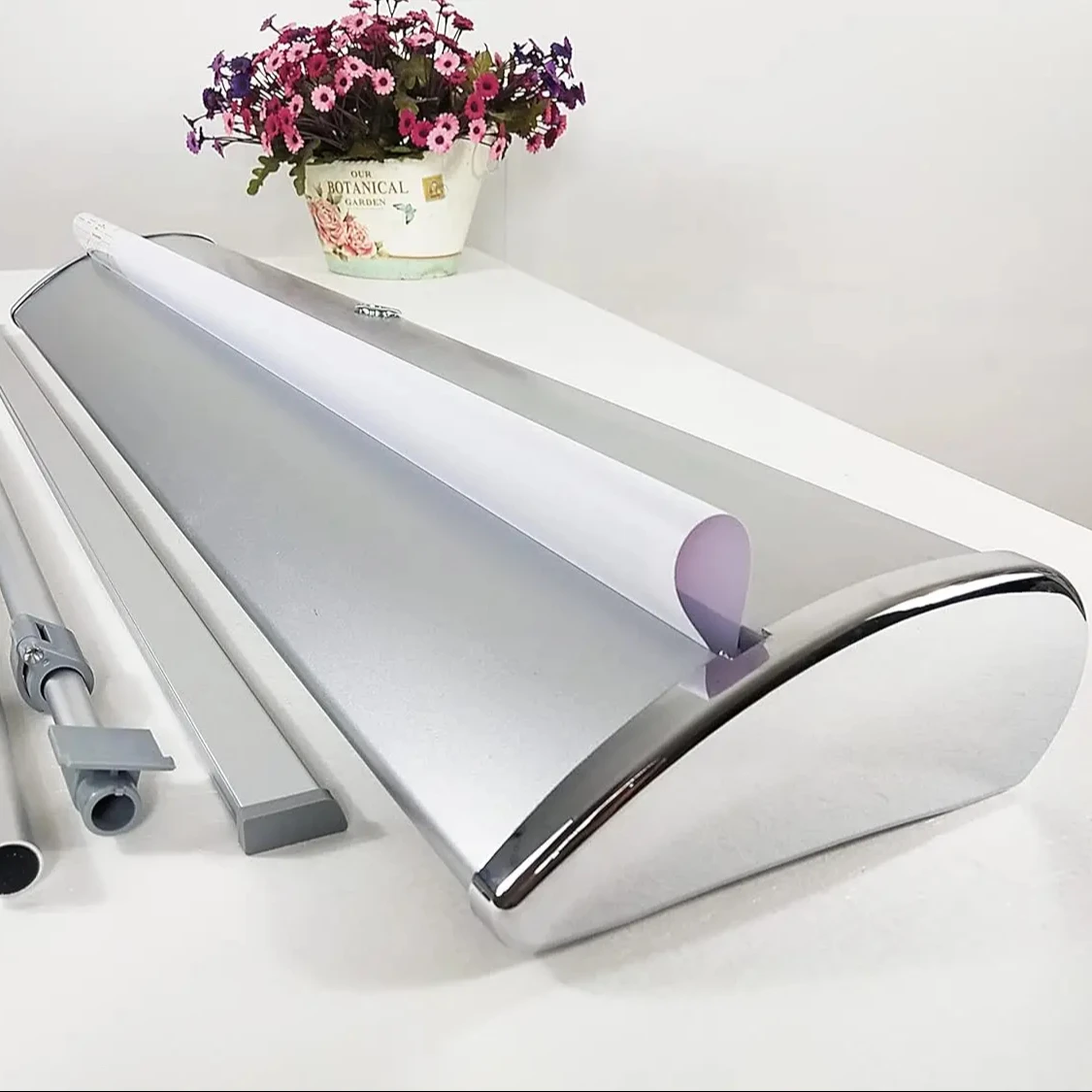 Retractable Banner Stand wide base roll up banner stand floor display 85*200  Roll Up Banner