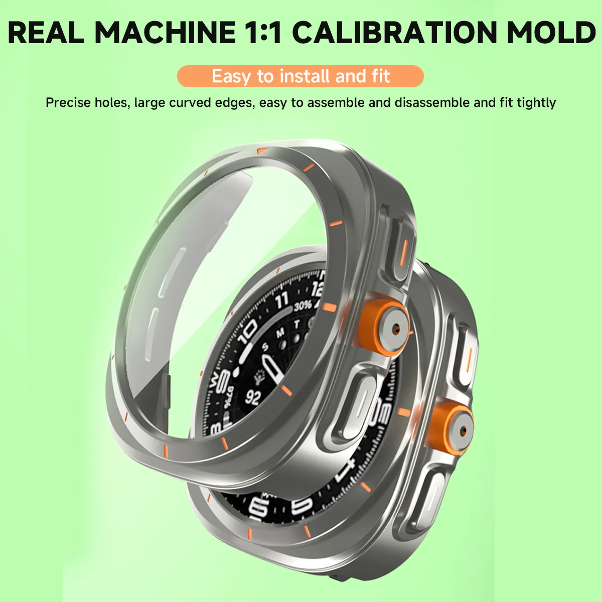 Change To Ultra Case for Samsung Galaxy Watch 7 44mm 40mm Accessories Protective Case Screen Protector Glass for Galaxy Watch 6