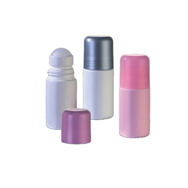 50ml Plastic Deodorant Eco Packaging Roll On Bottle Made of 50% PCR