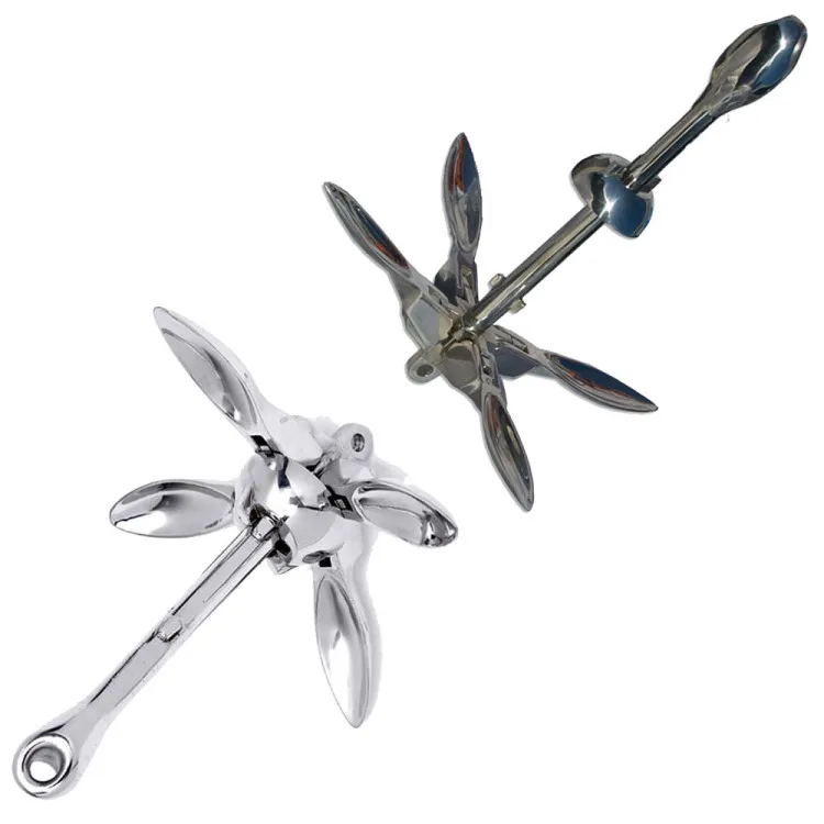 Excellent 316 stainless steel grapnel folding small boat accessories anchor