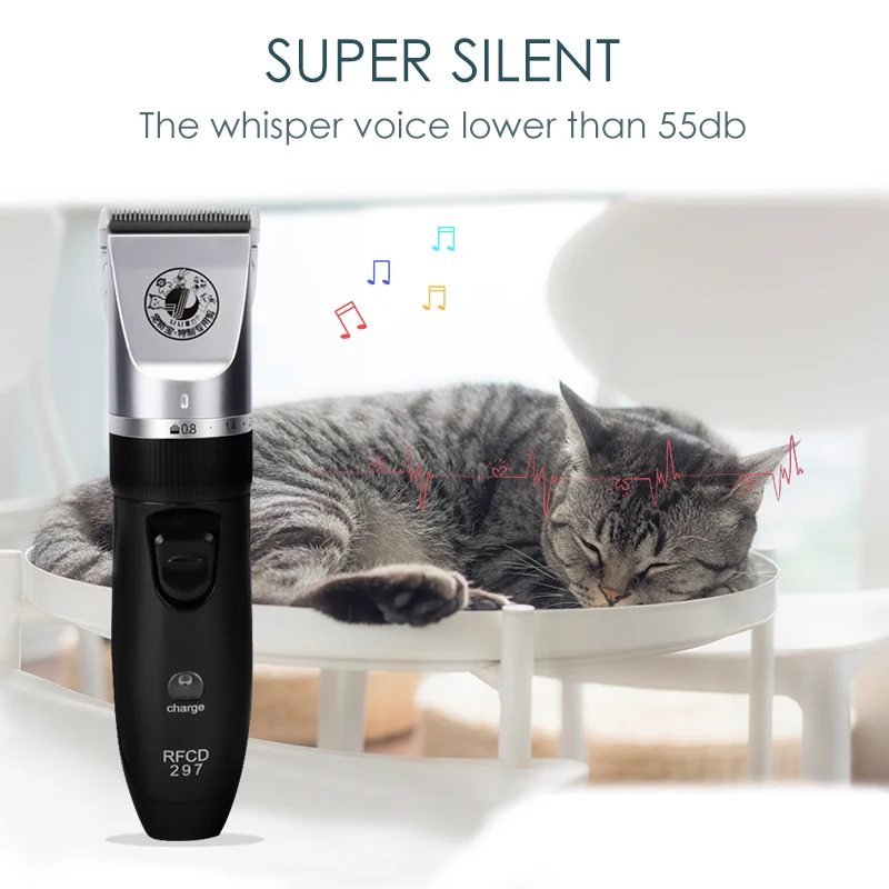 
Electric Pet Shaver Cat Trimmer Clipper Animal Cordless Professional Grooming Cat Dog Pet Clippers 
