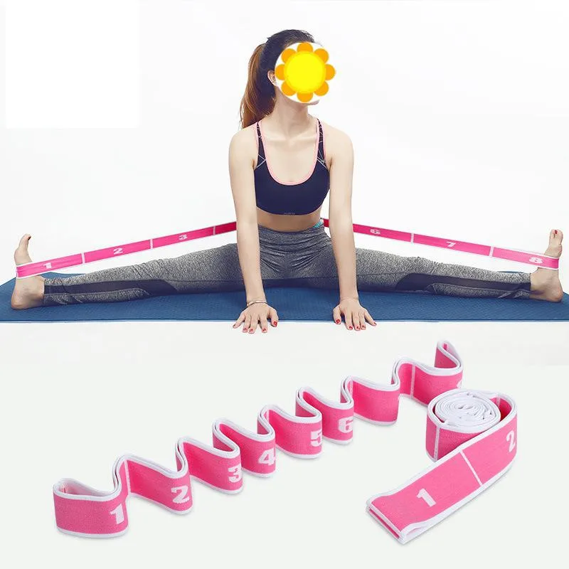 
OEM Yoga Dance Elastic Stretch Belt Exercise Pull Strap Yoga Fitness Resistance Band 