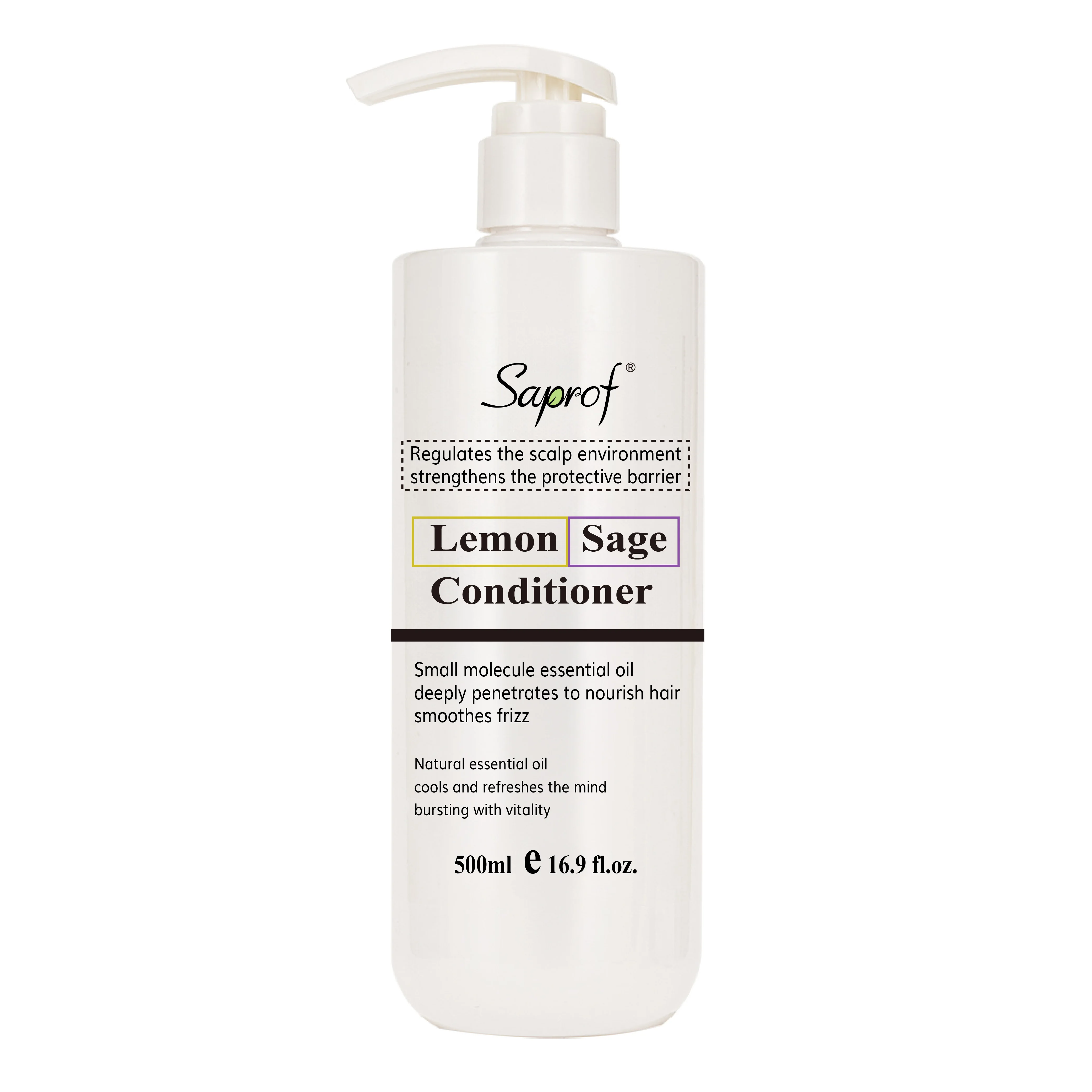 Own brand lemon sage regulates the scalp environment and deeply penetrates into nourishing hair conditioner 500ML