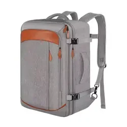 Oversized 50 Litre Airline Approved Travel Backpack Overnight Luggage Business Suitcase with 3 Packing Cubes Weekend Duffel Bag