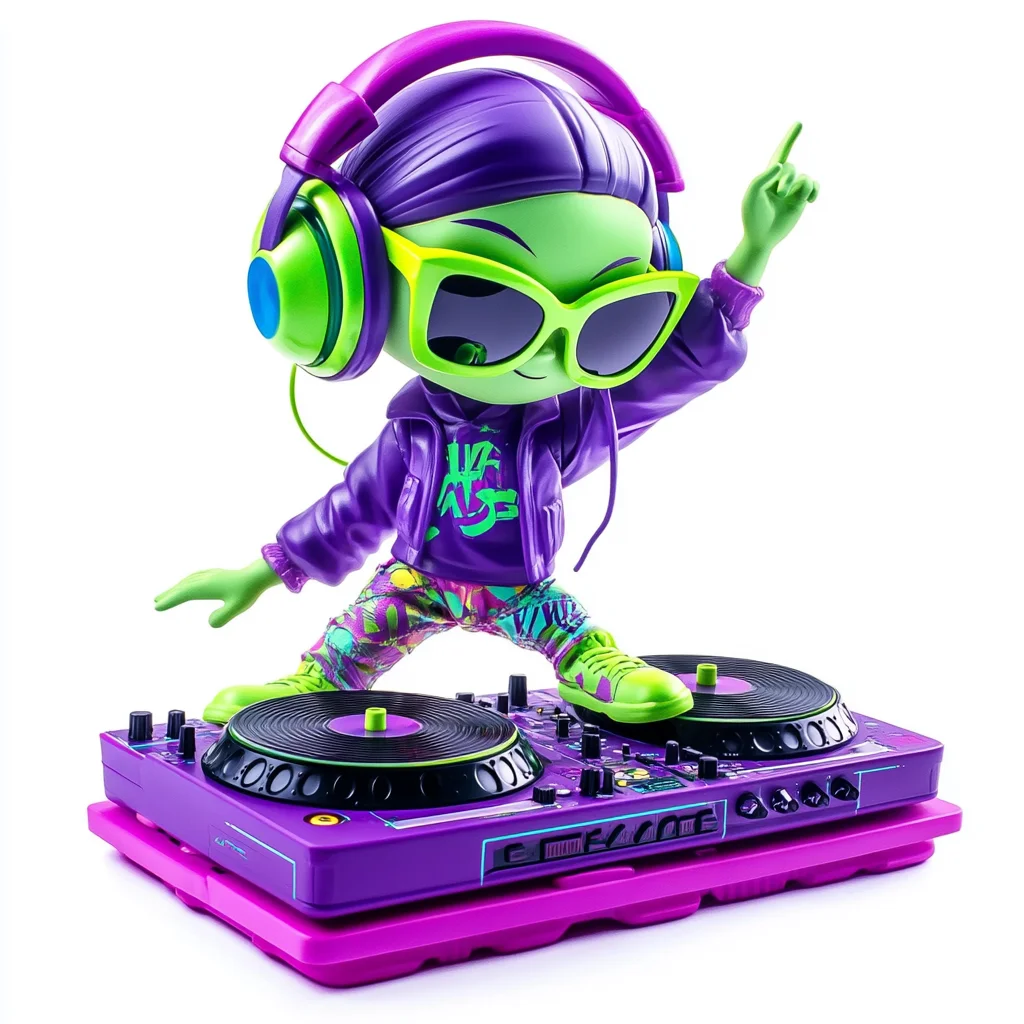 New Arrival Decoration Street Art Music Toys 3D Vinyl Art Pvc Action Figure