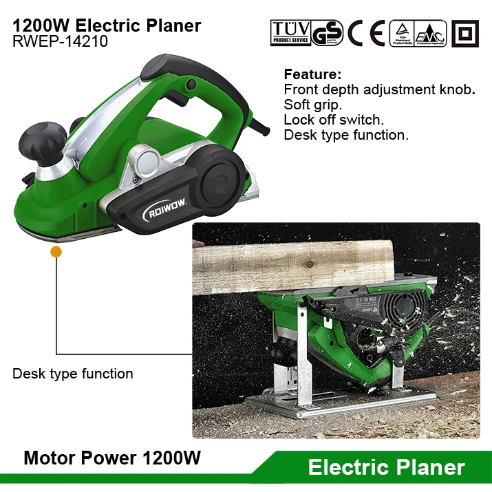 110MM Electric Planer Wood Table Planer For Woodworking Spare Parts Blades Power Tools Hand Held Electric Wood Planer Machine