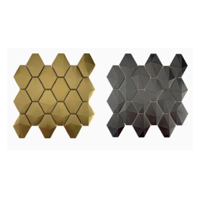 Decoration For Hotel Home For Wall Decor For Home And Hotel Stainless Steel Mosaic Tiles