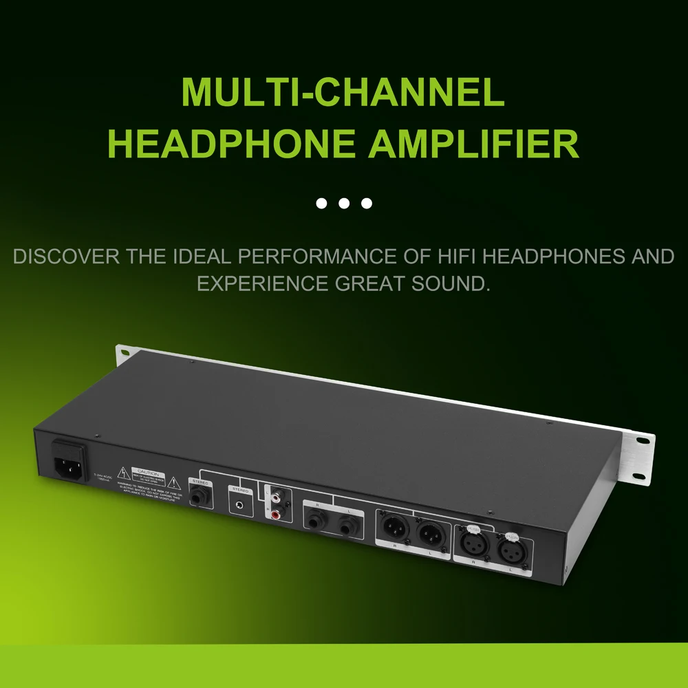 Studio professional 8 channel headphone amplifier HPA1600