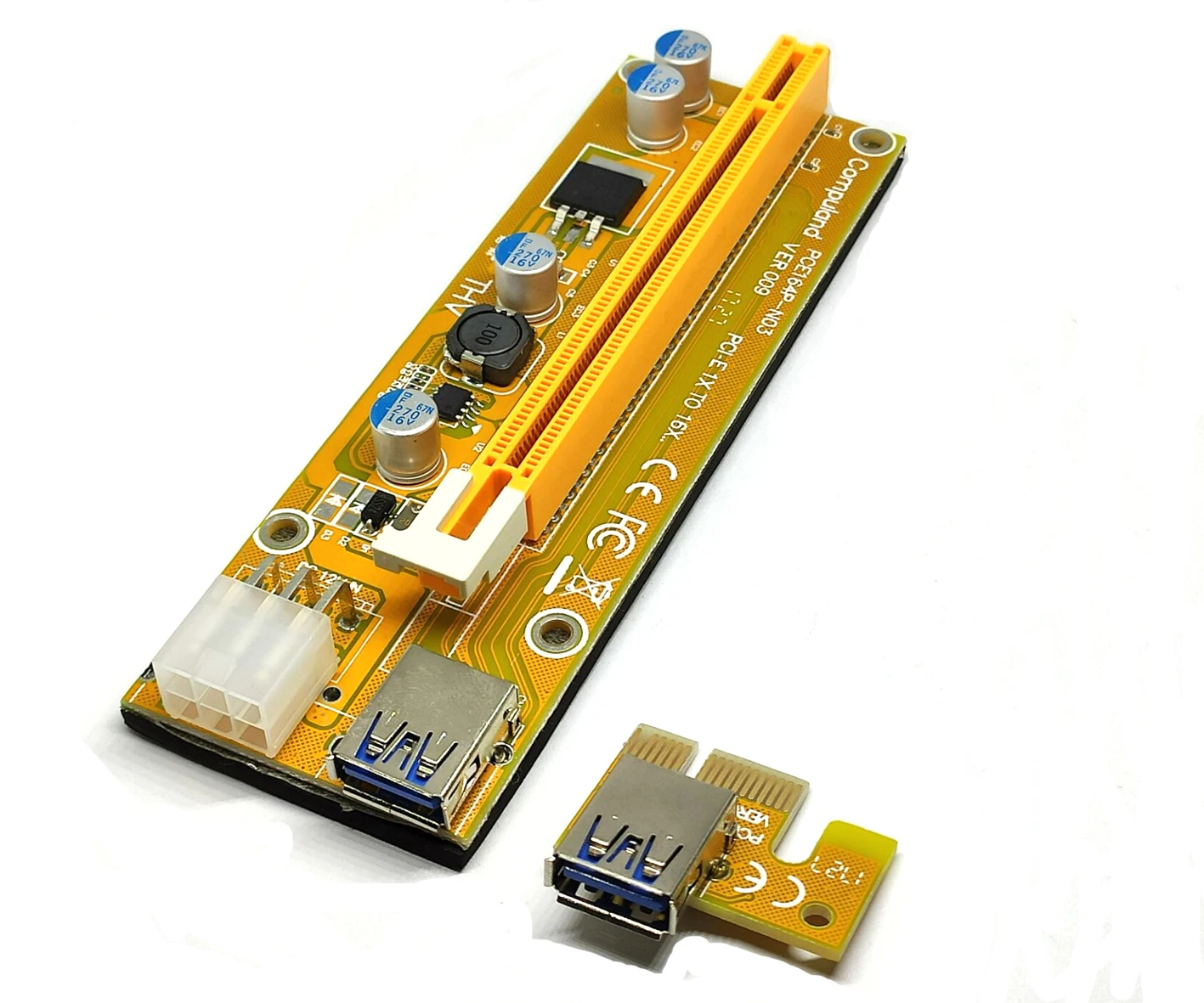 High Quality Ver009 PCI E 1X To 16X USB 3.0 Riser Card (1600207738861)