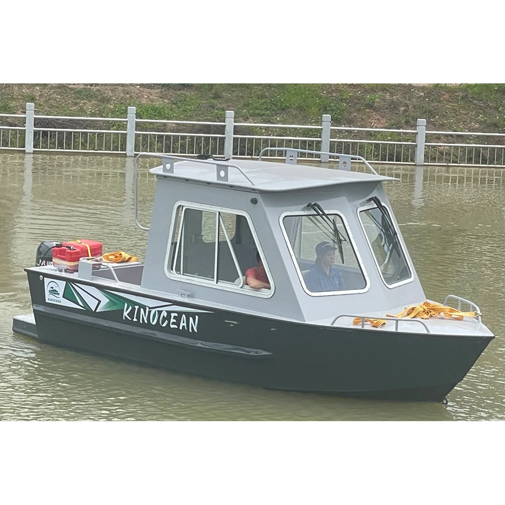 Cuddy Cabin fishing cruiser hardtop enclosed all welded aluminum boat 22 foot