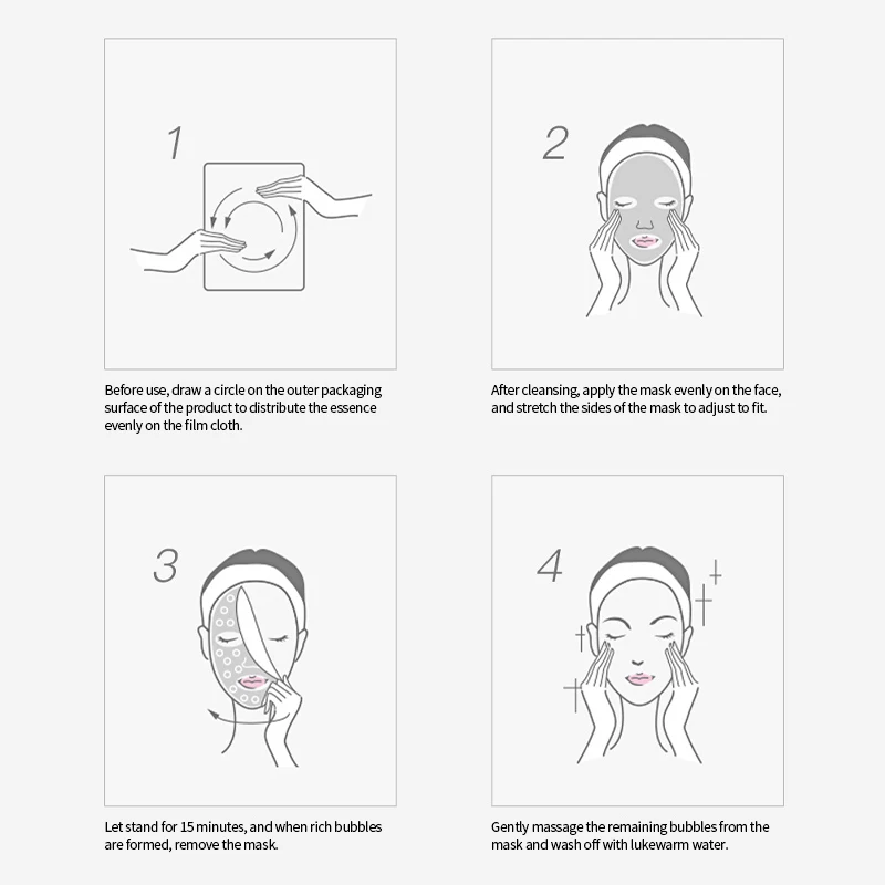 Oem Wholesale High Quality beauty facial mask Amino Acid Bubble Mask Deep Cleansing Foam Mask