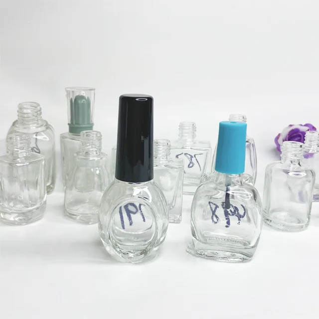 Wholesale Empty Glass Nail Polish Bottle Portable Small Brush Nail Art Container Supplier