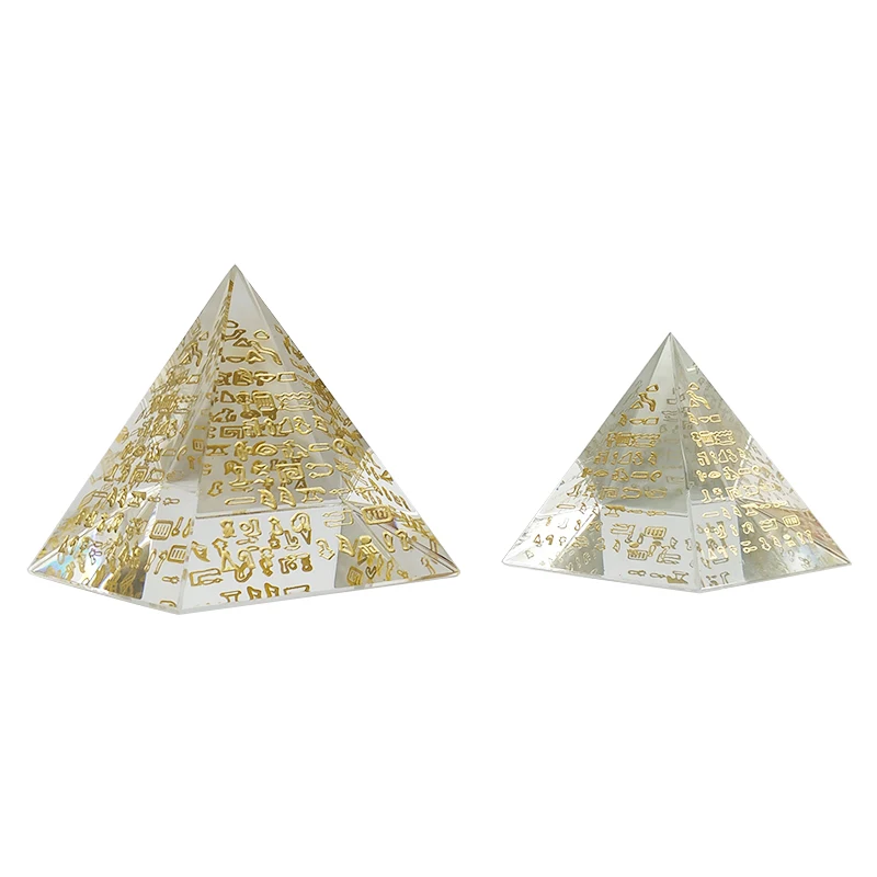 Egyptian pyramid-shaped acrylic decorations light acrylic display