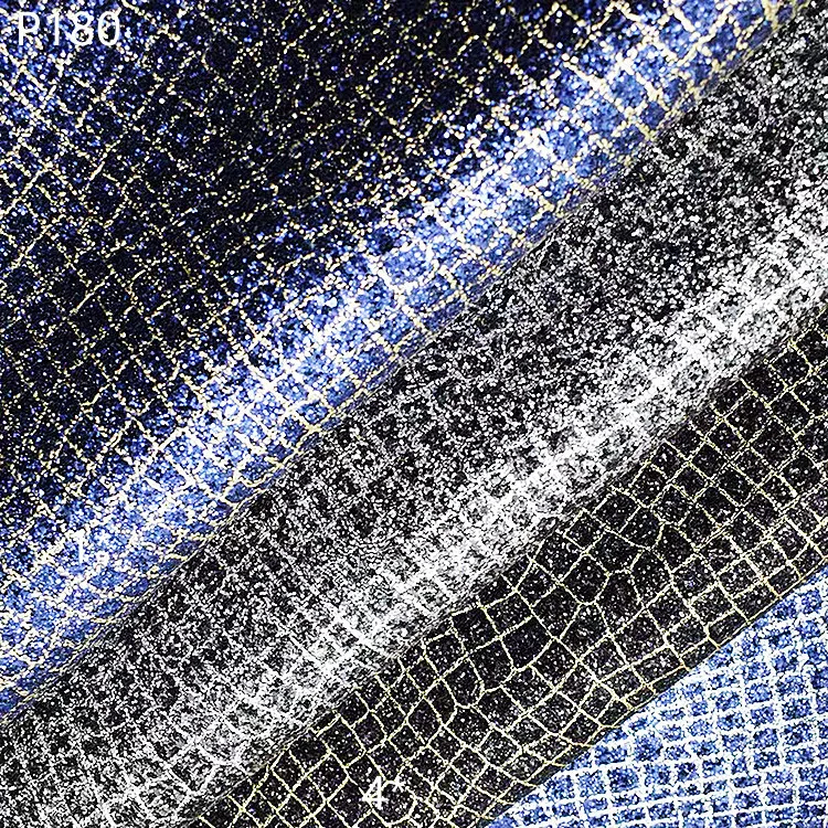 Искусственная кожа P180 с блестками и крокодиловым узором для багажа, сумок, верхней стенки, шпильки для волос с бантом, ювелирные изделия