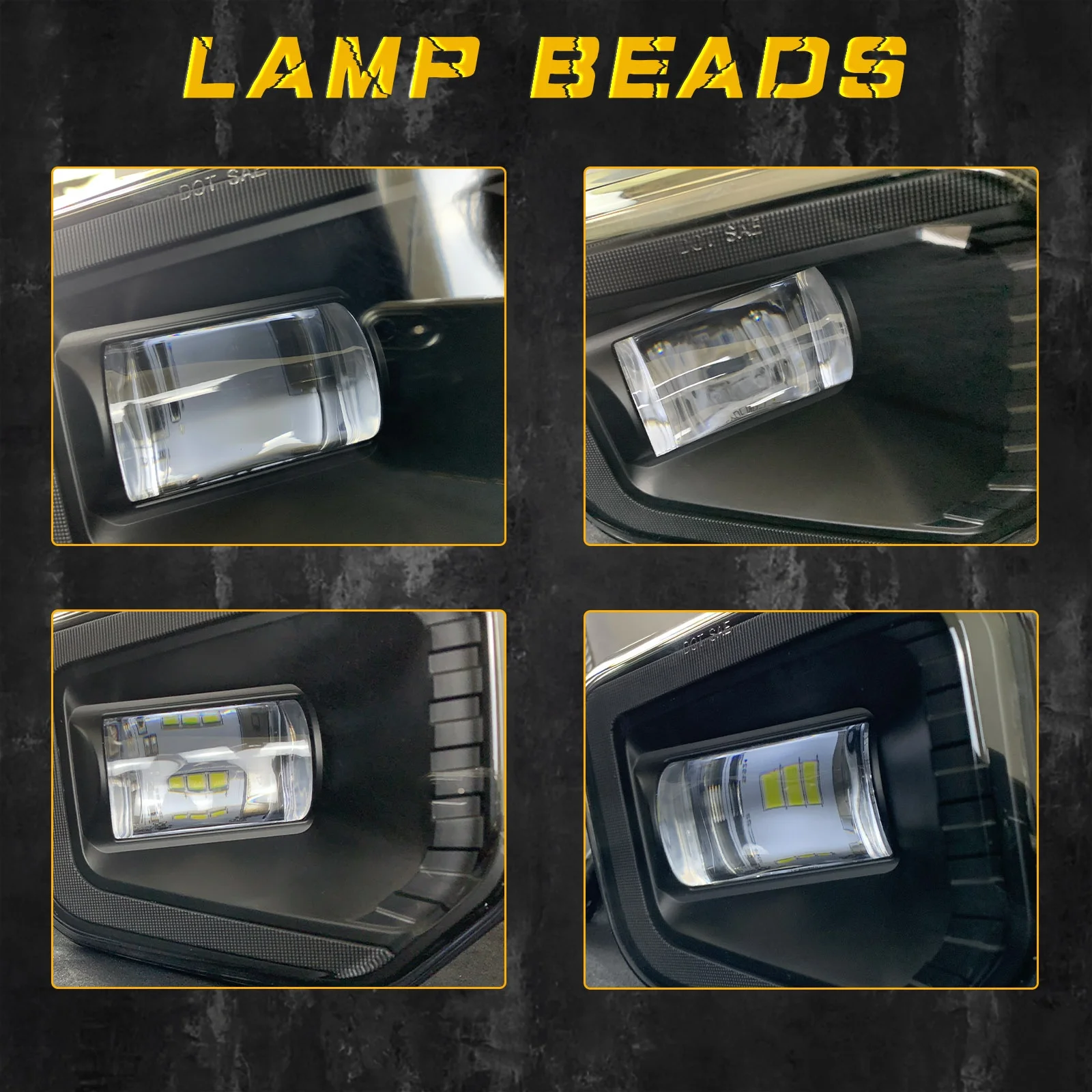 Led Fog Light For Toyota Tacoma 2016 2017 2018 2019 2020 2021 Rear Driving Fog Light With Daytime Running Light