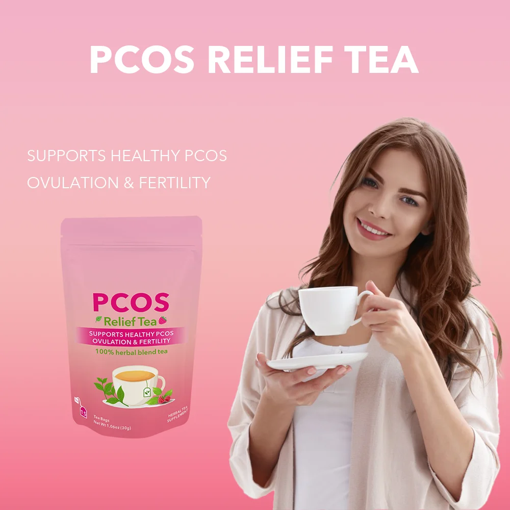 OEM/ODM/OBM Hot Selling Health Herbal PCOS Tea Support Fertility Health & Hormone Balance Tea Healthy Menstrual Cycle For Women