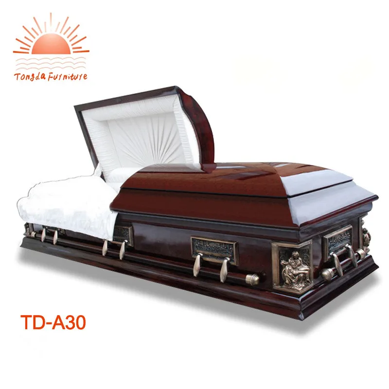 TD--A30 Funeral equipment wooden caskets with last supper accessories