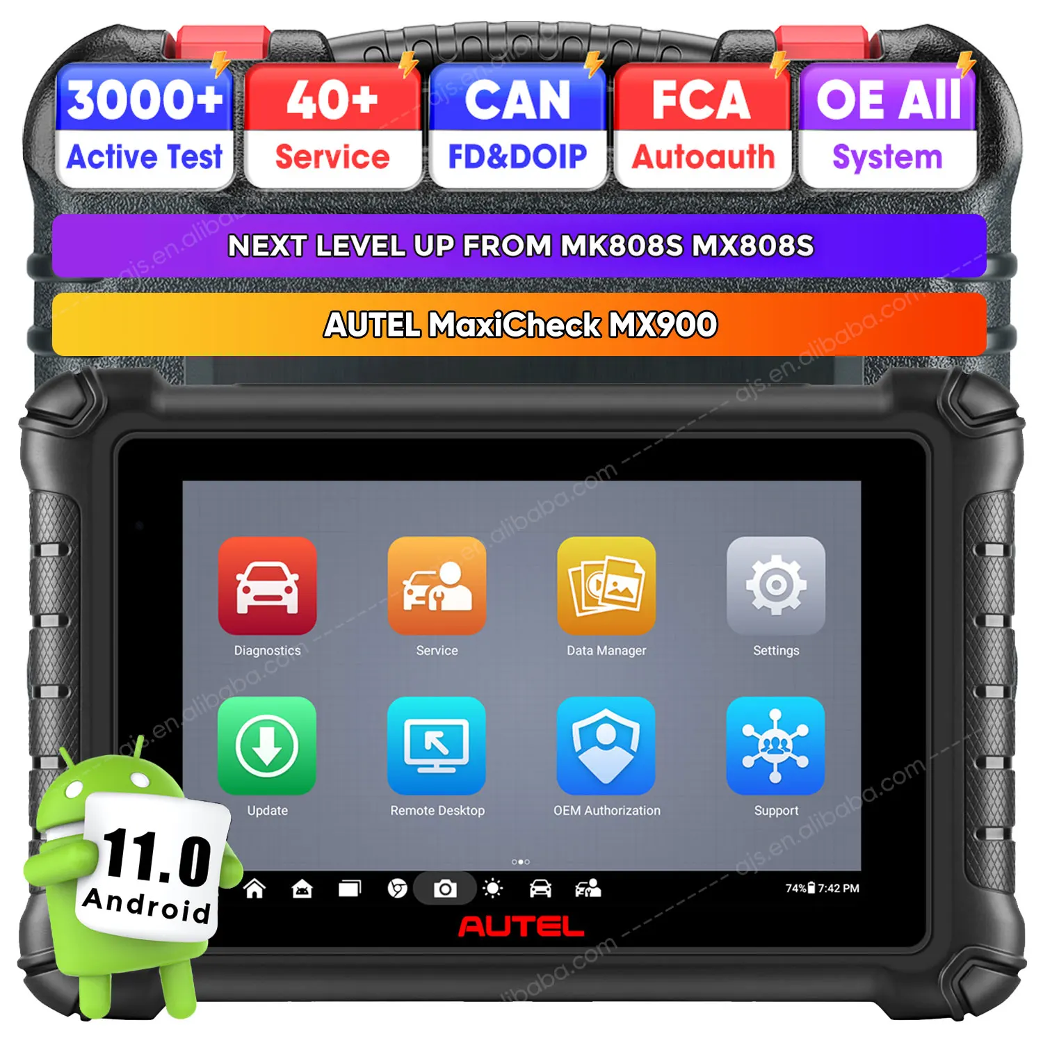 [США версия] Autel MaxiCheck MX900 Auto OBD2 сканер MX 900 профессиональный автомобиль MX808S MX808 для всех автомобилей диагностические инструменты