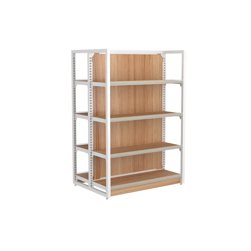 Solid wood shelf gondola shop equipment display counter retail store can be customized
