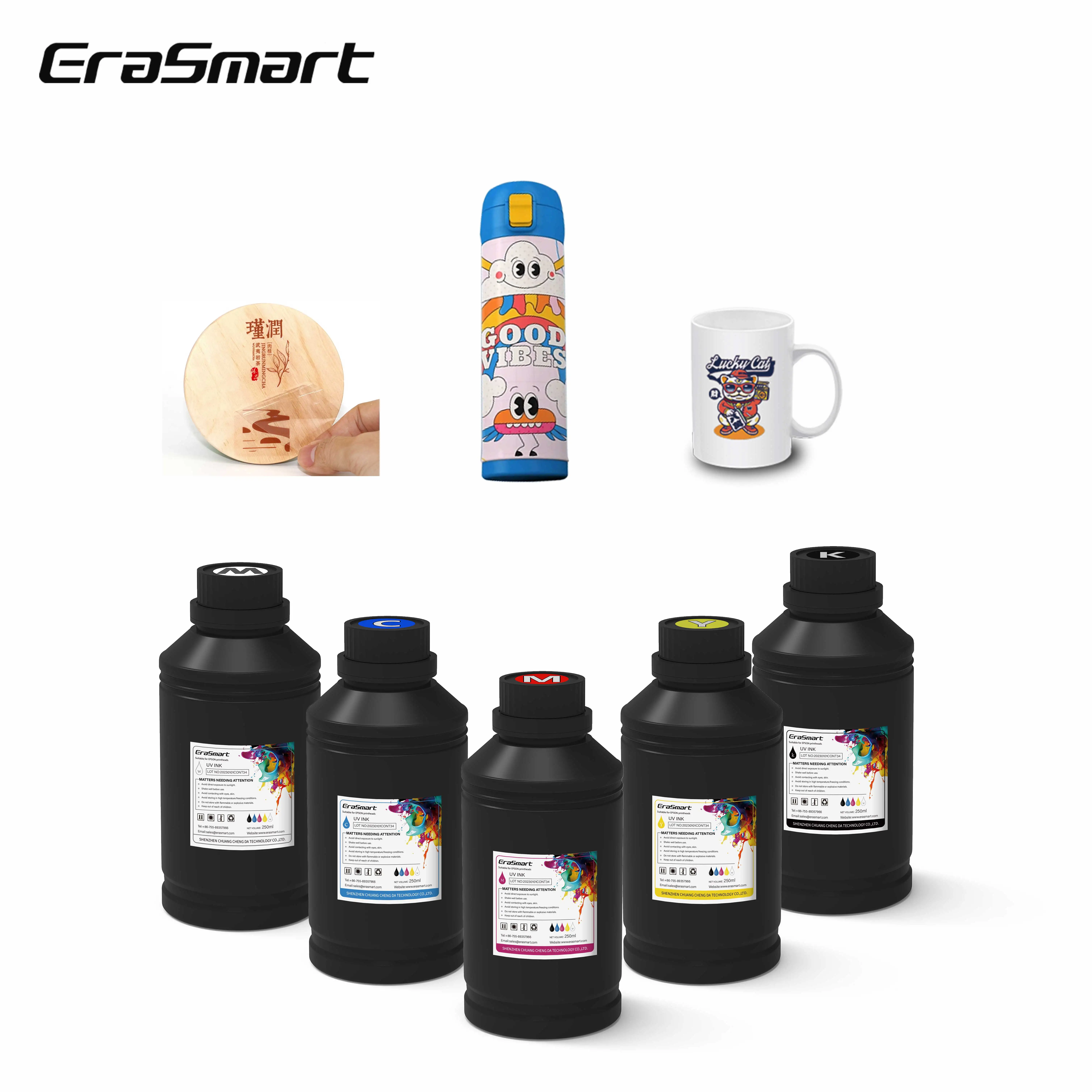 One Set Uv Ink Good Ink Cmykw 5 Colors For Epson Uv Printer 1390 L800 Dx5 Xp600
