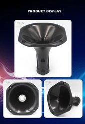 Vander Loud 1 inch Screw on Plastic Horn for Car PA Home Theater Line Array Ktv Speaker Horn