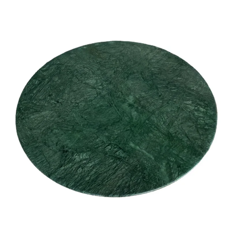 Customizable Luxurious and Creative Green Marble Stone Side Table Natural Marble Top for Home and Office Other Furniture Parts